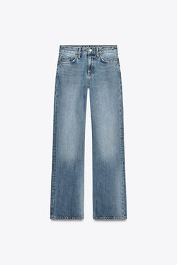 MID-RISE WIDE-LEG TRF JEANS - Zara фото 5