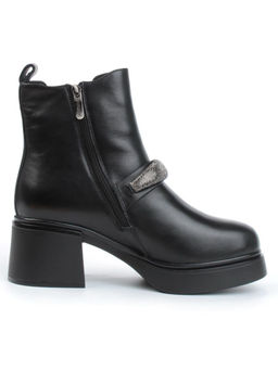 04-M904 987-31M-1 BLACK Ботинки зимние женские (натуральная кожа, натуральный мех) - Фабричный китай фото 9