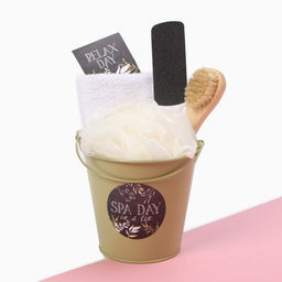 Набор подарочный «Этель» Spa day полотенце, мочалка, щётка