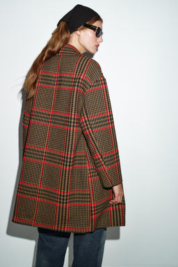 OVERSIZE CHECK COAT - Zara фото 4