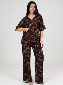 087 ЖЕНСКИЙ КОСТЮМ (брюки) (Коричневый) - А-дина фото 3