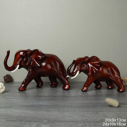 Статуэтка Слон 2 штуки 24х16 см 20х13 см / DR-471 /уп 16/