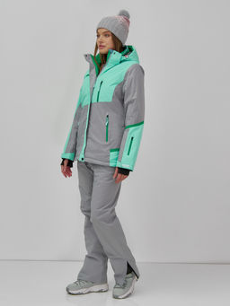 Горнолыжный костюм женский зимний бирюзового цвета 0709_1Br - Chunmai фото 8