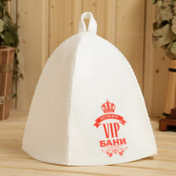 Шапка для бани принтованная VIP бани
