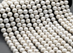 Бусины из жемчуга шарик 12-13мм цвет белый, 41см, 35 бусин Радуга камня