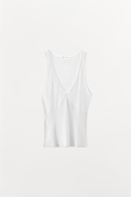 CONTRAST POINTELLE TOP - Zara фото 4
