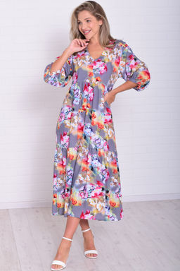 *Платье женское Ф-1-074з (акварель)