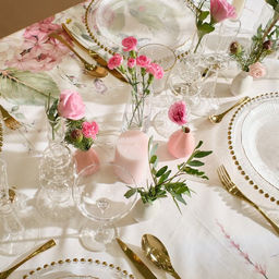 Скатерть «Этель» Tenderness, 149×180 см, 100% хлопок, репс 210 г/м²