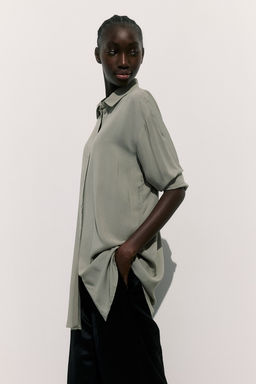 MAMA Camisa con cinturon de anudar Before & After - H&m фото 5