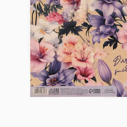 Цена за 2 шт. Бумага упаковочная крафтовая «Для тебя», 1 лист, 70×100 см