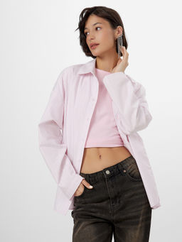 Рубашка женская розовая в полоску - Mark formelle фото 7