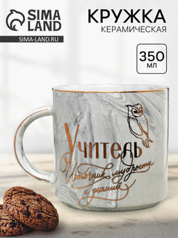 Кружка чайная керамическая «Учитель», 350 мл