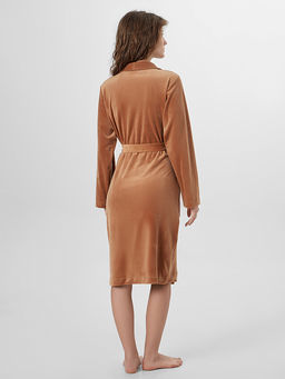 Халат женский коричневый велюровый - Mark formelle фото 2