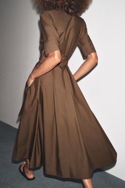 ZW COLLECTION POPLIN DRESS - Zara фото 13