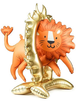 Воздушный шар фольгированный 3D 44" «Цирк. Лев», только под воздух