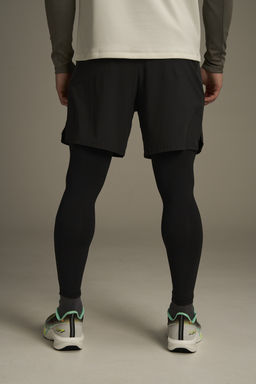 Тайтсы 2-в-1 Черный ANTA RUNNING 2 in 1 Pants фото 5