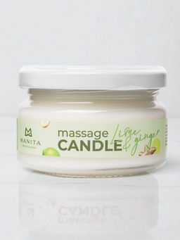Manita Professional Свеча массажная / Lime & Ginger, 100 мл