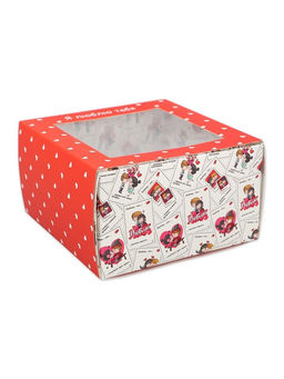 Цена за 5 шт. Коробка подарочная складная с пластиковым окном, упаковка, Люблю тебя, 14?14?8 см