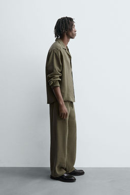 RELAXED FIT FLOWING TROUSERS - Zara фото 4