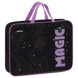 Папка на молнии с ручками А4 Berlingo "Purple Magic", 350*265*80мм (BR-FB-0529) текстиль