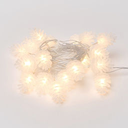 ULD-S0280-020/DTA WARM WHITE IP20 PINE CONES Гирлянда светодиодная Шишки , 20 светодиодов, 2,8 м, теплый белый, IP20, провод прозрачный.