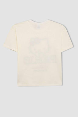 Футболка с короткими рукавами Hello Kitty для девочек - Defacto фото 9