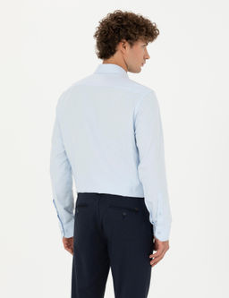 Рубашка Mavi Slim Fit светло-голубая