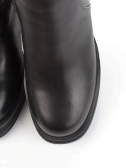 02-B6236-6051Z-9BM-1 BLACK Сапоги зимние женские (натуральная кожа, натуральный мех)