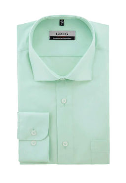 Сорочка мужская длинный рукав GREG 410/119/FR MINT