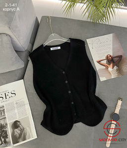 Жилет в сетку на пуговицах - Bruno фото 3