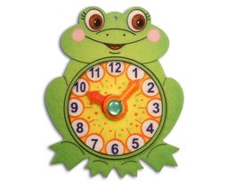 Счетный материал мини-игра Часы Лягушонок