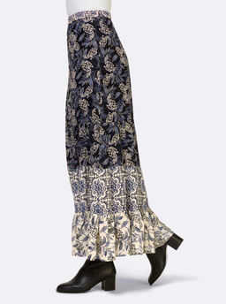 Юбка, черно-синяя - Linea tesini фото 3