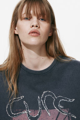 Camiseta oversize estampada - H&m фото 7