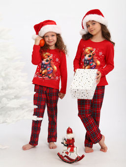 ПЖ064 Пижама "Лошадка" (красный)