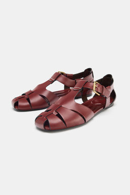 FLAT CAGE SANDALS - Zara фото 3