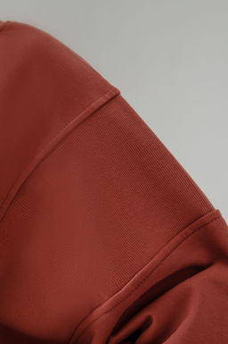 Арт. 15118 Свитшот женский с горлом one size (42-50) Цвет:терракотовый - Калинка фото 4