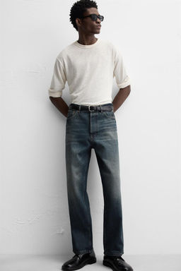 RELAXED STRAIGHT-LEG JEANS - Zara фото 23