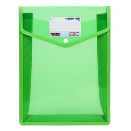 Папка-конверт на кнопке А4, 500 мкр, с расширением, вертикальная, карман для визиток, МИКС - Simaland фото 10