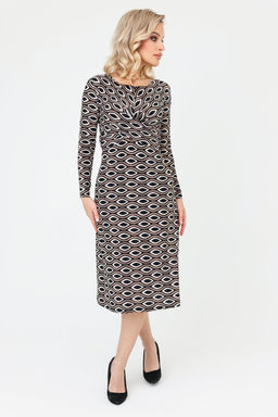 Платье женское 6094/01/Черно-белый - Rise фото 13