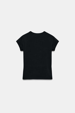 CAMISETA TEXTO DELANTERO / Negro - Zara фото 5