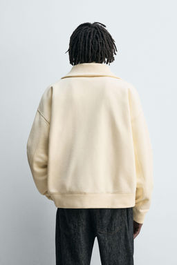 RIB ZIP-UP SWEATSHIRT - Zara фото 3