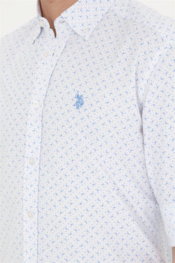 Рубашка мужская U.S. Polo Assn Saks белая  фото 7