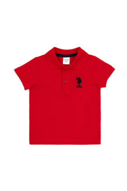 Футболка-поло детская U.S. Polo Assn красная из хлопка