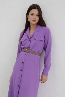 Платье-рубашка с английским воротником - Martichelli фото 339