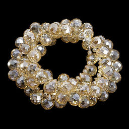 Бусы Чокер Шпинель Вечерние с огранкой цвет Шампанское