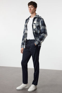 TRENDYOL MAN Siyah Slim Fit Beli Baglama Detayl? Lastikli Kumas Dokuma Pantolon TMNAW25PL00029 - Trendyolmilla фото 3