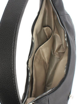 Сумка женская искусственная кожа ADEL-306, 1 отд/плеч рем, (УЦЕНКА не ровно пришита основная молния) черный флотер SALE 256252 - Adelia фото 3