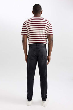 Обычный зауженный крой Джинсовые брюки нормальной формы с нормальной талией и нормальными штанинами - Defacto фото 5