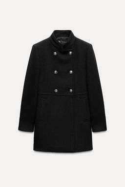 WOOL BLEND DOUBLE-BREASTED COAT - Zara фото 7