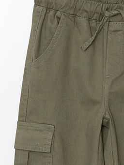 Beli Lastikli K?z ?ocuk Kargo Jogger Pantolon
